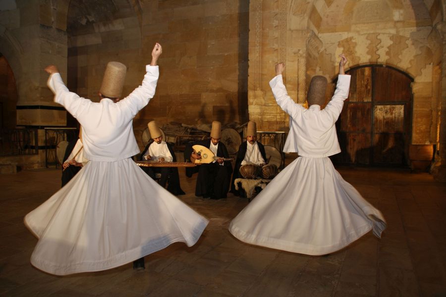 Whirling Dervishes Ceremony Ancient Saruhan Caravanserai